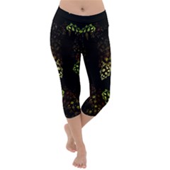 Duckies Lightweight Velour Capri Yoga Leggings by Sparkle