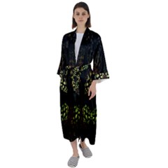 Duckies Maxi Satin Kimono