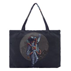 Illustration Drunk Astronaut Medium Tote Bag by Vaneshart