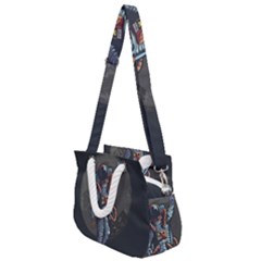 Illustration Drunk Astronaut Rope Handles Shoulder Strap Bag by Vaneshart