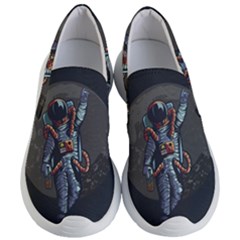 Illustration Drunk Astronaut Women s Lightweight Slip Ons by Vaneshart