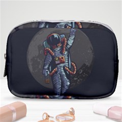 Illustration Drunk Astronaut Make Up Pouch (small) by Vaneshart