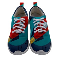 Rocket With Science Related Icons Image Athletic Shoes