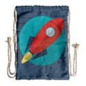 Rocket With Science Related Icons Image Drawstring Bag (Large) View1