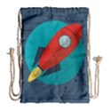 Rocket With Science Related Icons Image Drawstring Bag (Large) View2