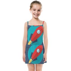 Rocket With Science Related Icons Image Kids  Summer Sun Dress by Vaneshart