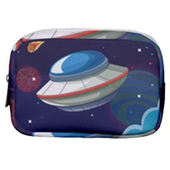 Ufo Alien Spaceship Galaxy Make Up Pouch (small) by Vaneshart