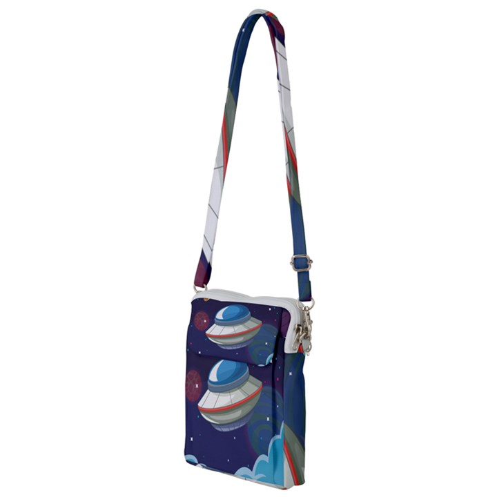 Ufo Alien Spaceship Galaxy Multi Function Travel Bag