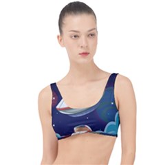 Ufo Alien Spaceship Galaxy The Little Details Bikini Top