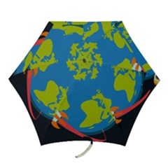 Spaceship Design Mini Folding Umbrellas by Vaneshart