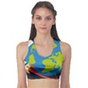 Spaceship Design Sports Bra View1