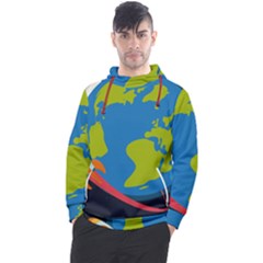 Spaceship Design Men s Pullover Hoodie