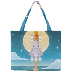 Space Exploration Illustration Mini Tote Bag by Vaneshart