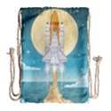 Space Exploration Illustration Drawstring Bag (Large) View1