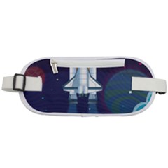 Spaceship Milkyway Galaxy Rounded Waist Pouch