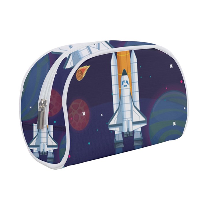 Spaceship Milkyway Galaxy Makeup Case (Small)