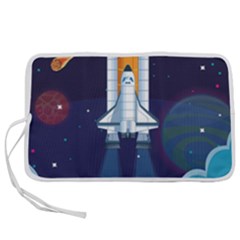 Spaceship Milkyway Galaxy Pen Storage Case (s)