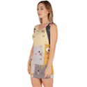 Seamless Pattern Cute Cat Cartoons Bodycon Dress View2