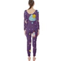 Space Travels Seamless Pattern Vector Cartoon Long Sleeve Catsuit View2