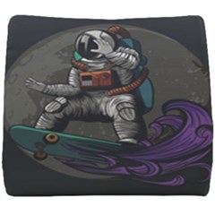 Illustration Astronaut Cosmonaut Paying Skateboard Sport Space With Astronaut Suit Seat Cushion by Vaneshart