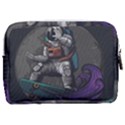 Illustration Astronaut Cosmonaut Paying Skateboard Sport Space With Astronaut Suit Make Up Pouch (Medium) View2