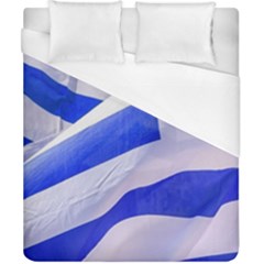 Uruguay Flags Waving Duvet Cover (california King Size)