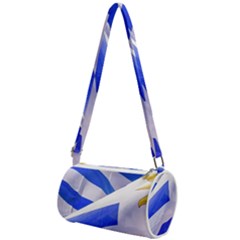 Uruguay Flags Waving Mini Cylinder Bag by dflcprintsclothing