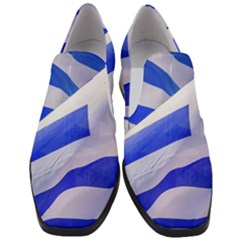 Uruguay Flags Waving Women Slip On Heel Loafers by dflcprintsclothing