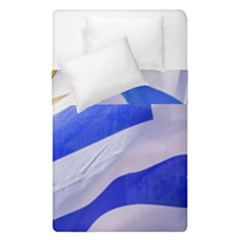 Uruguay Flags Waving Duvet Cover Double Side (single Size) by dflcprintsclothing