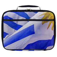 Uruguay Flags Waving Full Print Lunch Bag by dflcprintsclothing