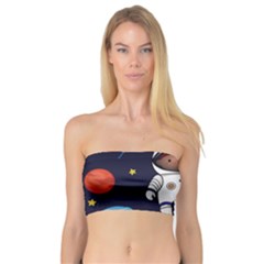 Boy Spaceman Space Rocket Ufo Planets Stars Bandeau Top by Vaneshart