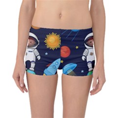 Boy Spaceman Space Rocket Ufo Planets Stars Boyleg Bikini Bottoms by Vaneshart