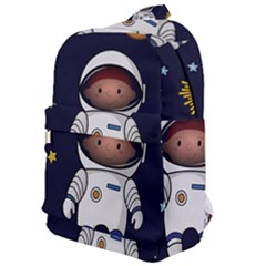 Boy Spaceman Space Rocket Ufo Planets Stars Classic Backpack by Vaneshart