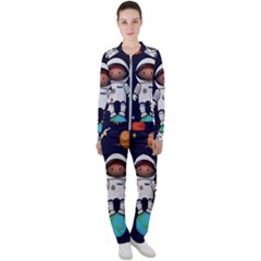 Boy Spaceman Space Rocket Ufo Planets Stars Casual Jacket And Pants Set by Vaneshart