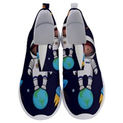 Boy Spaceman Space Rocket Ufo Planets Stars No Lace Lightweight Shoes by Vaneshart