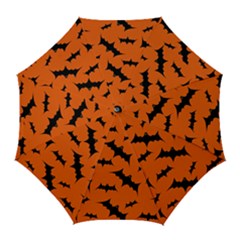 Halloween Card With Bats Flying Pattern Golf Umbrellas by Vaneshart