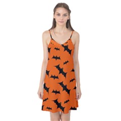 Halloween Card With Bats Flying Pattern Camis Nightgown by Vaneshart