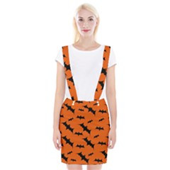 Halloween Card With Bats Flying Pattern Braces Suspender Skirt by Vaneshart