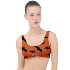 Halloween Card With Bats Flying Pattern The Little Details Bikini Top by Vaneshart