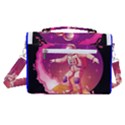 Astronaut Spacesuit Standing Surfboard Surfing Milky Way Stars Satchel Shoulder Bag View3