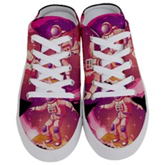 Astronaut Spacesuit Standing Surfboard Surfing Milky Way Stars Half Slippers by Vaneshart