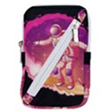 Astronaut Spacesuit Standing Surfboard Surfing Milky Way Stars Belt Pouch Bag (Large) View1