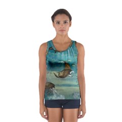 Awesome Steampunk Manta Rays Sport Tank Top 