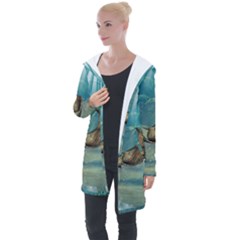 Awesome Steampunk Manta Rays Longline Hooded Cardigan by FantasyWorld7