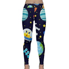 Space Seamless Pattern Classic Yoga Leggings by Vaneshart