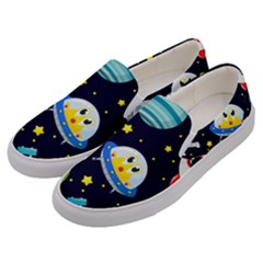 Space Seamless Pattern Men s Canvas Slip Ons by Vaneshart