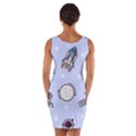 Seamless Pattern With Space Theme Wrap Front Bodycon Dress View2