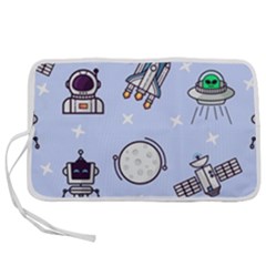 Seamless Pattern With Space Theme Pen Storage Case (s) by Vaneshart