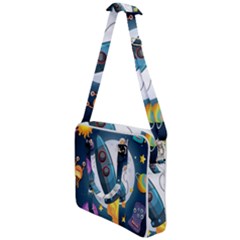 Spaceship Astronaut Space Cross Body Office Bag by Vaneshart