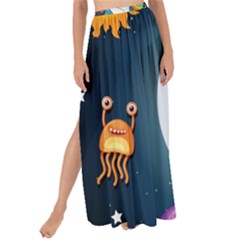 Spaceship Astronaut Space Maxi Chiffon Tie-up Sarong by Vaneshart